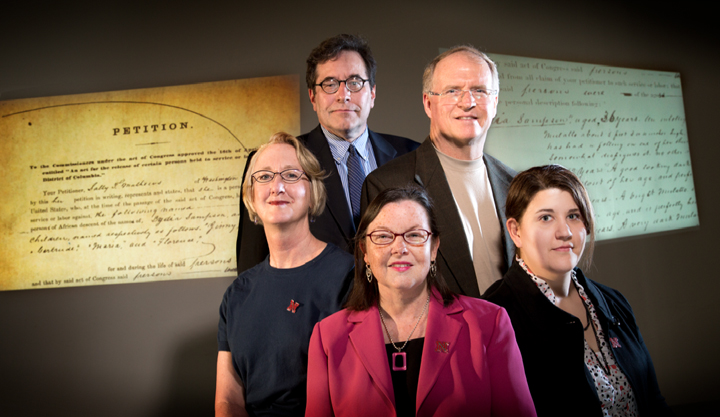 Susan Lawrence, Kenneth Winkle, Katherine Walter, Kenneth Price, and Elizabeth Lorang