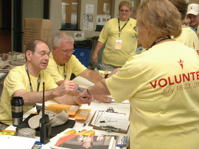 James Griesen and other Special Olympics volunteers