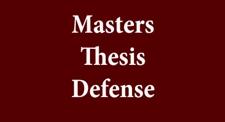 Masters thesis defense