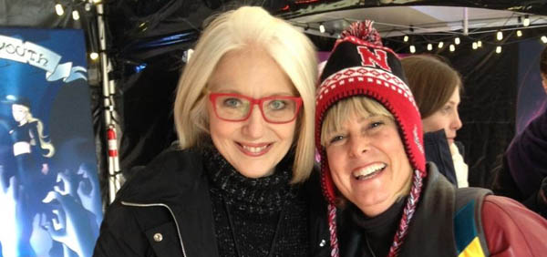 BTWF co-founder Cynthia Germanotta (left) and Swearer on Monday.
