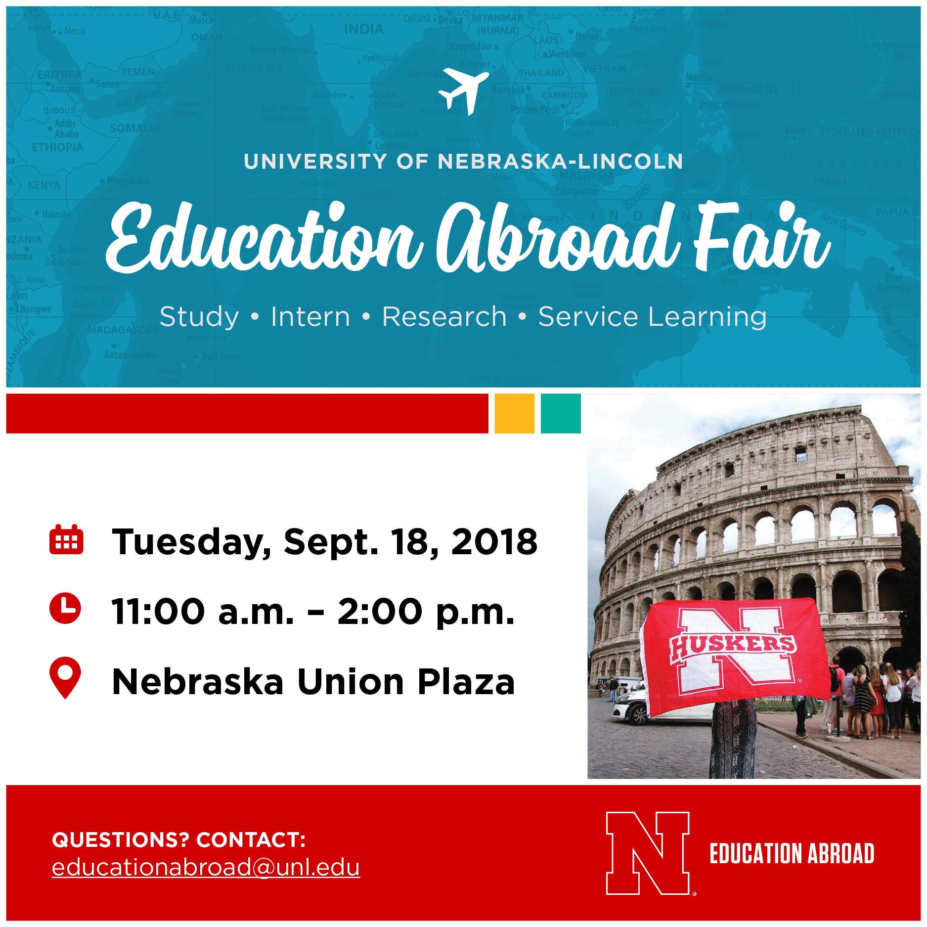 Education Abroad Fair is Tuesday, Sept. 18.