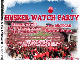 Join us to cheer on the Huskers!