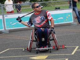 Lance C. Pérez, dean of the college of engineering, will be on Team USA for the world wheelchair softball championship tournament in October.