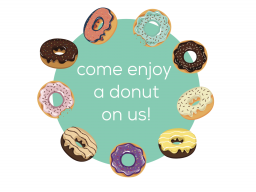 Fast Enterprises will be outside Avery 12 with donuts on Monday, Sept. 24.