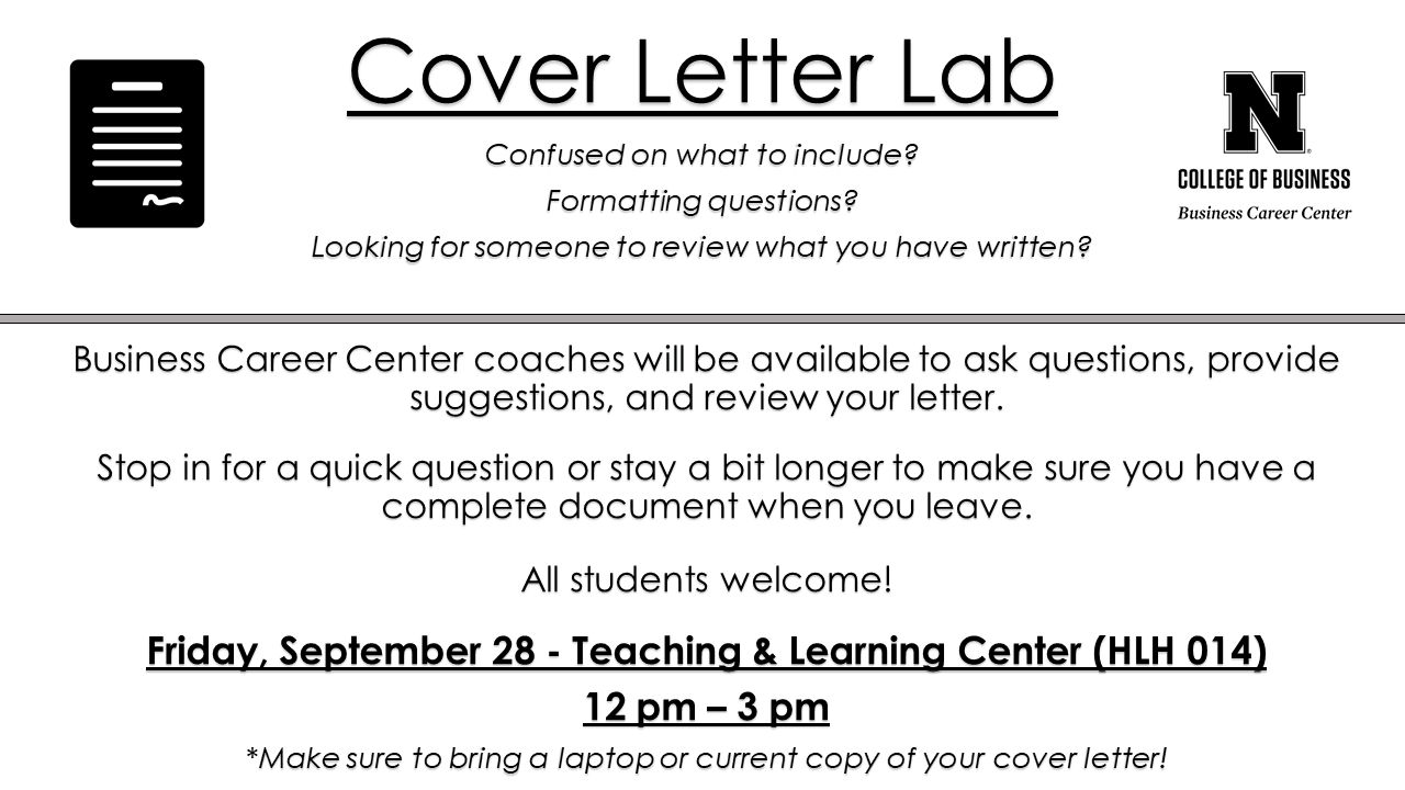 Cover Letter Lab