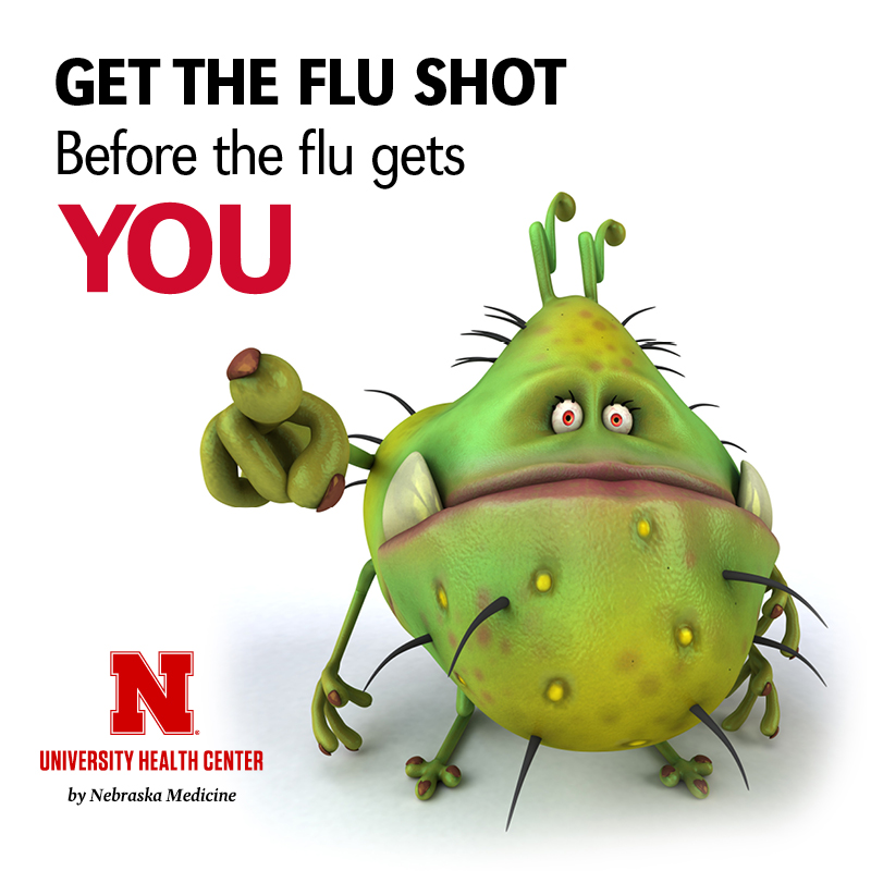 Flu shots are free for all UNL students. 