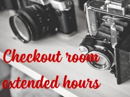 The checkout room will have extended hours starting Monday, Oct. 1.