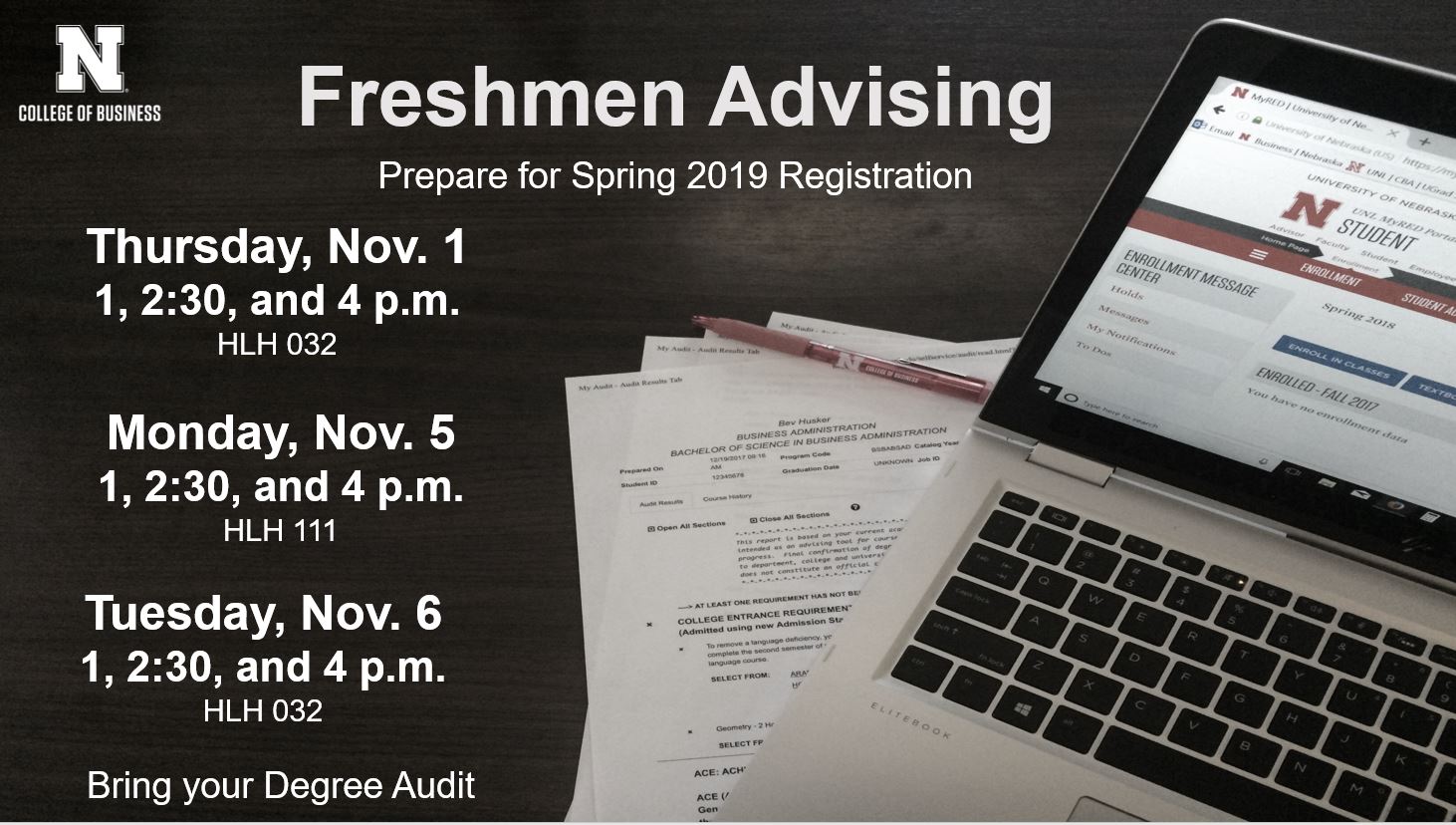 Freshmen Advising Sessions