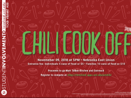 Chili Cook Off Poster