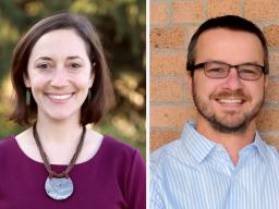 Assistant professors Andrea Basche, left, and Dirac Twidwell were recently included in the 2018 issue of Strategic Discussions for Nebraska titled “Science Literacy: Using Research-Based Facts To Make Real-World Decisions.”