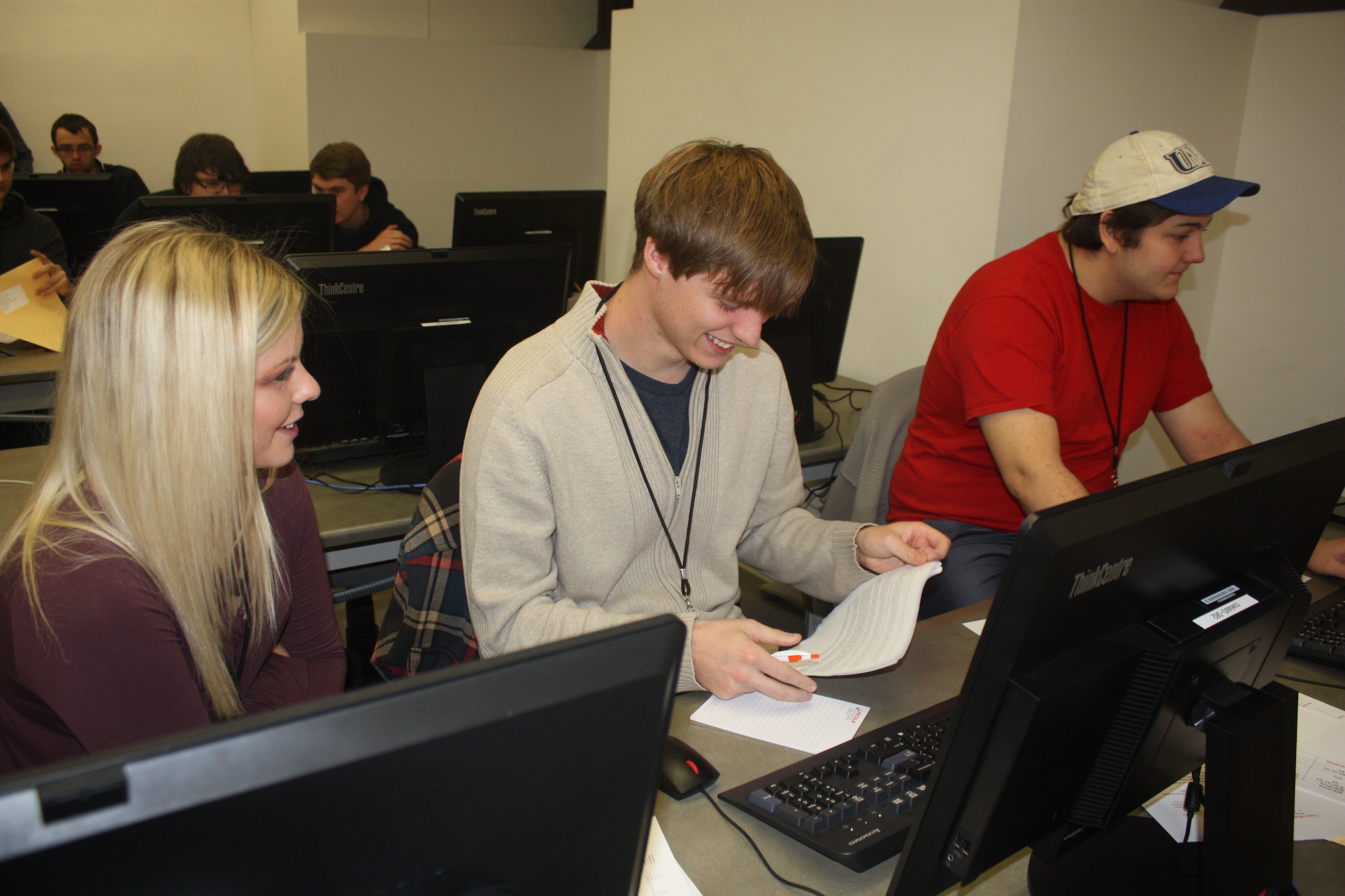 Students at the 2017 ACM Programming Contest.