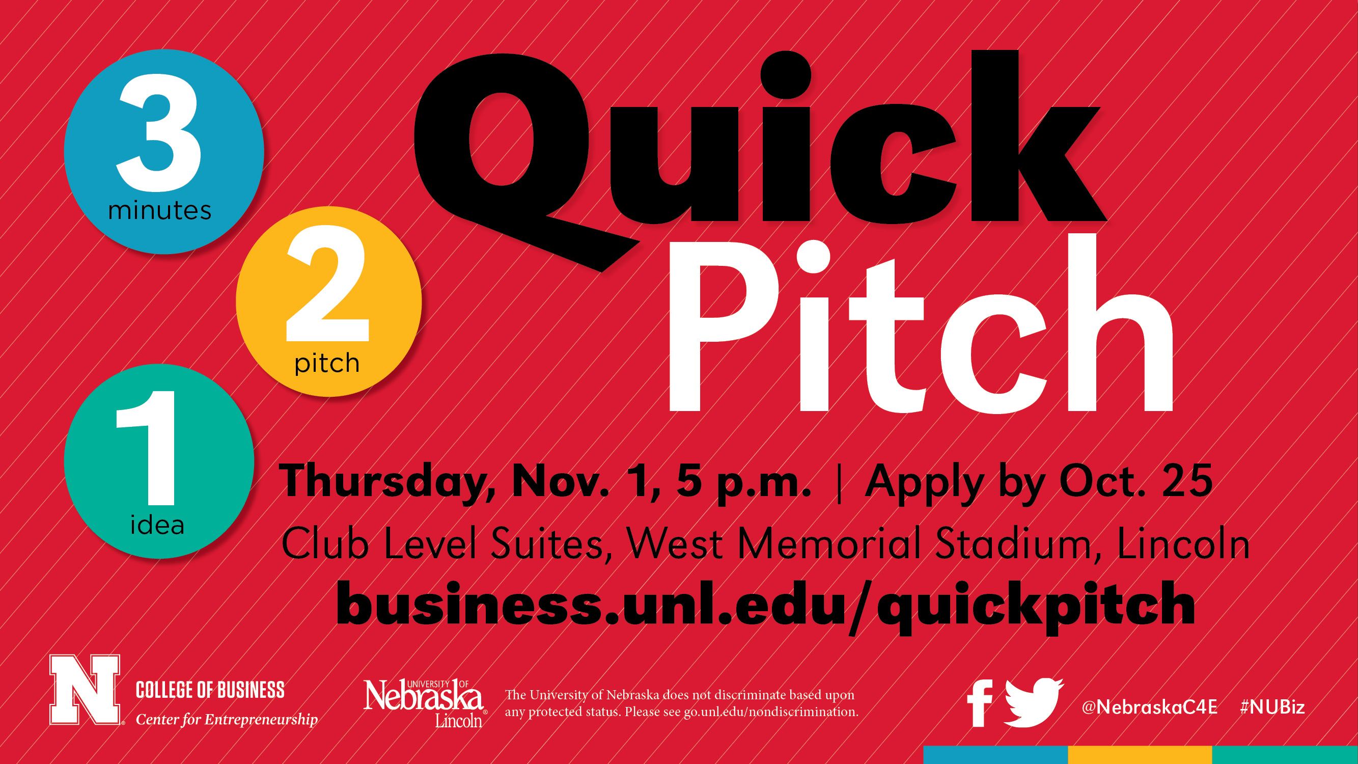 Register now to compete in 3-2-1 Quick Pitch!