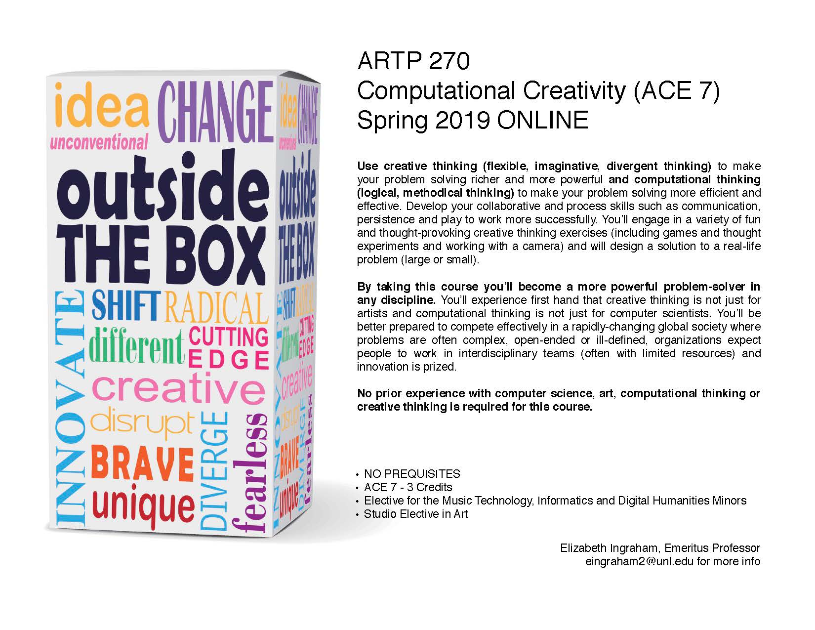 ARTP 270: Computational Creativity