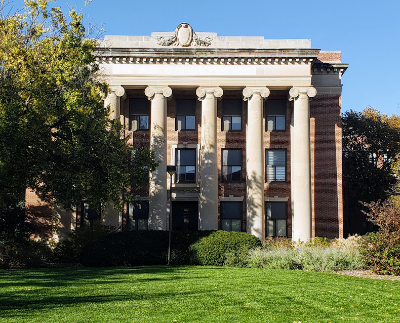 Pound Hall is temporarily housing the College of Education and Human Sciences