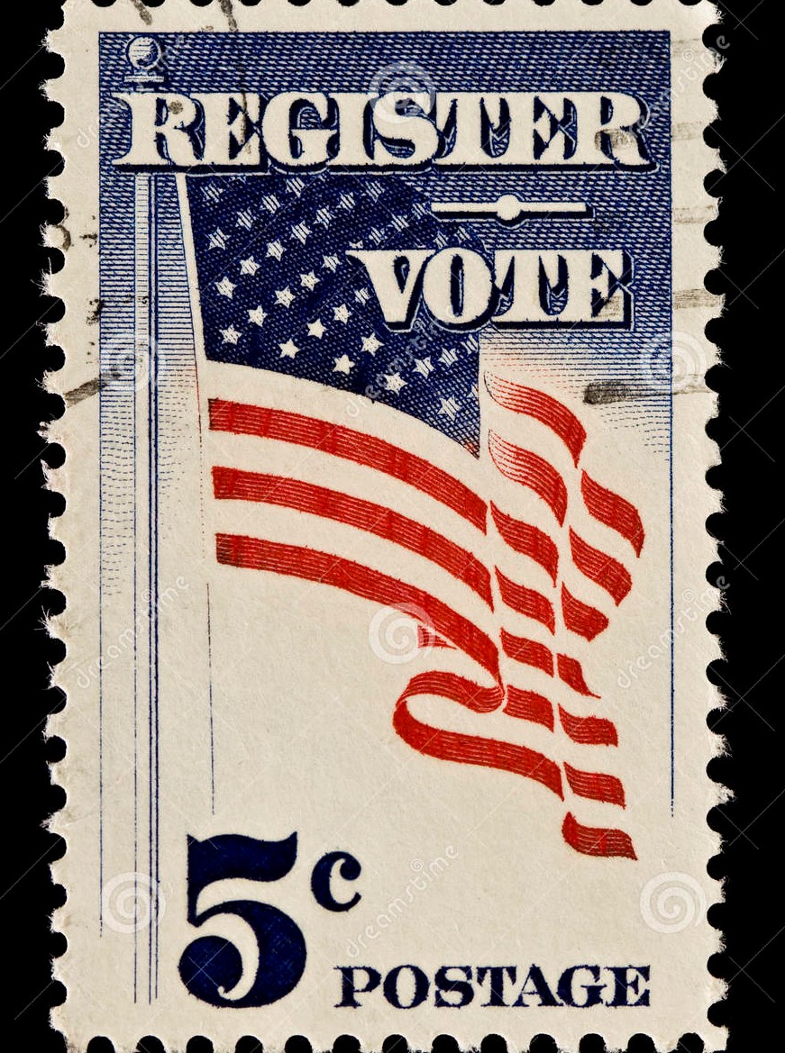 Get Your Absentee Postage Stamp; Vote now!