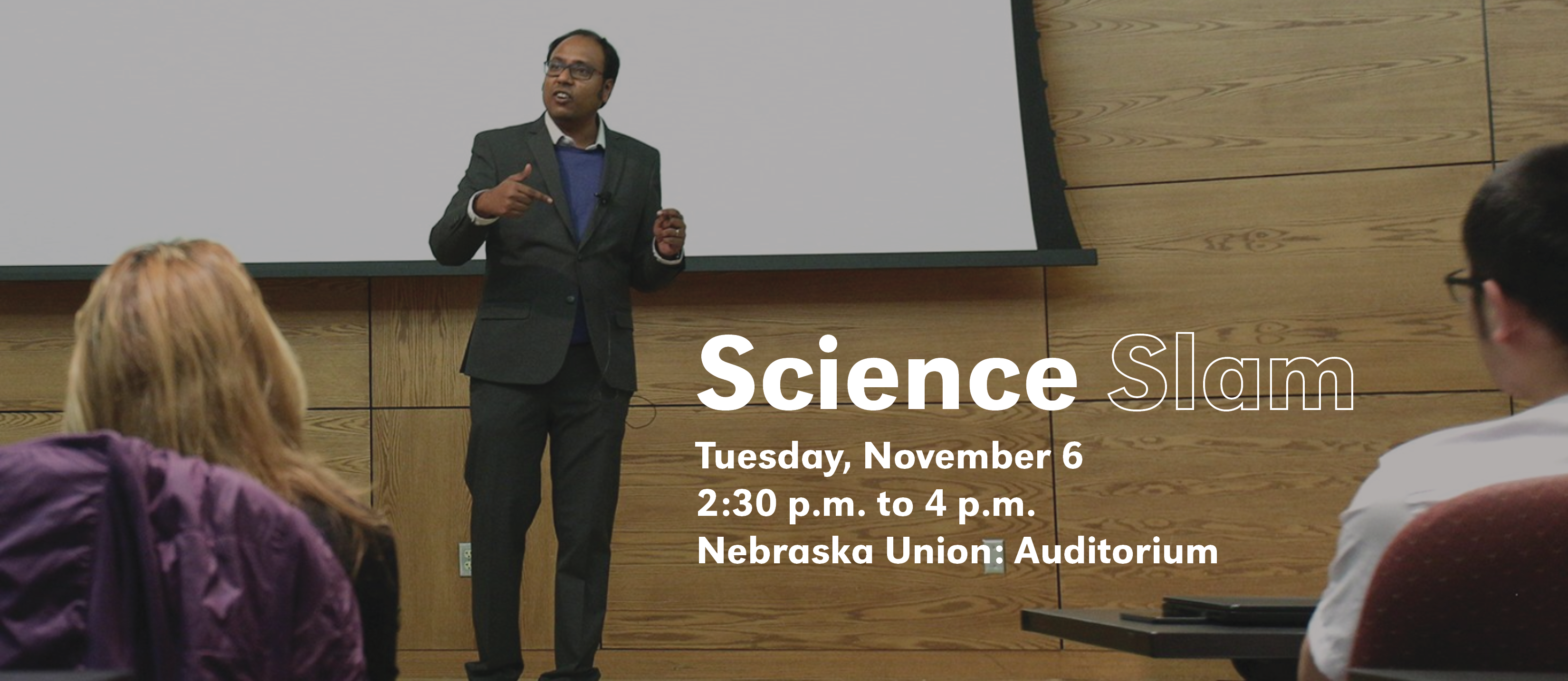 Watch the Science Slam on Tuesday, November 6 to hear about the latest research from eight postdoctoral researchers.