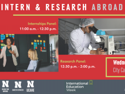 Intern and Research Abroad Student Panels - Wednesday Nov. 14th