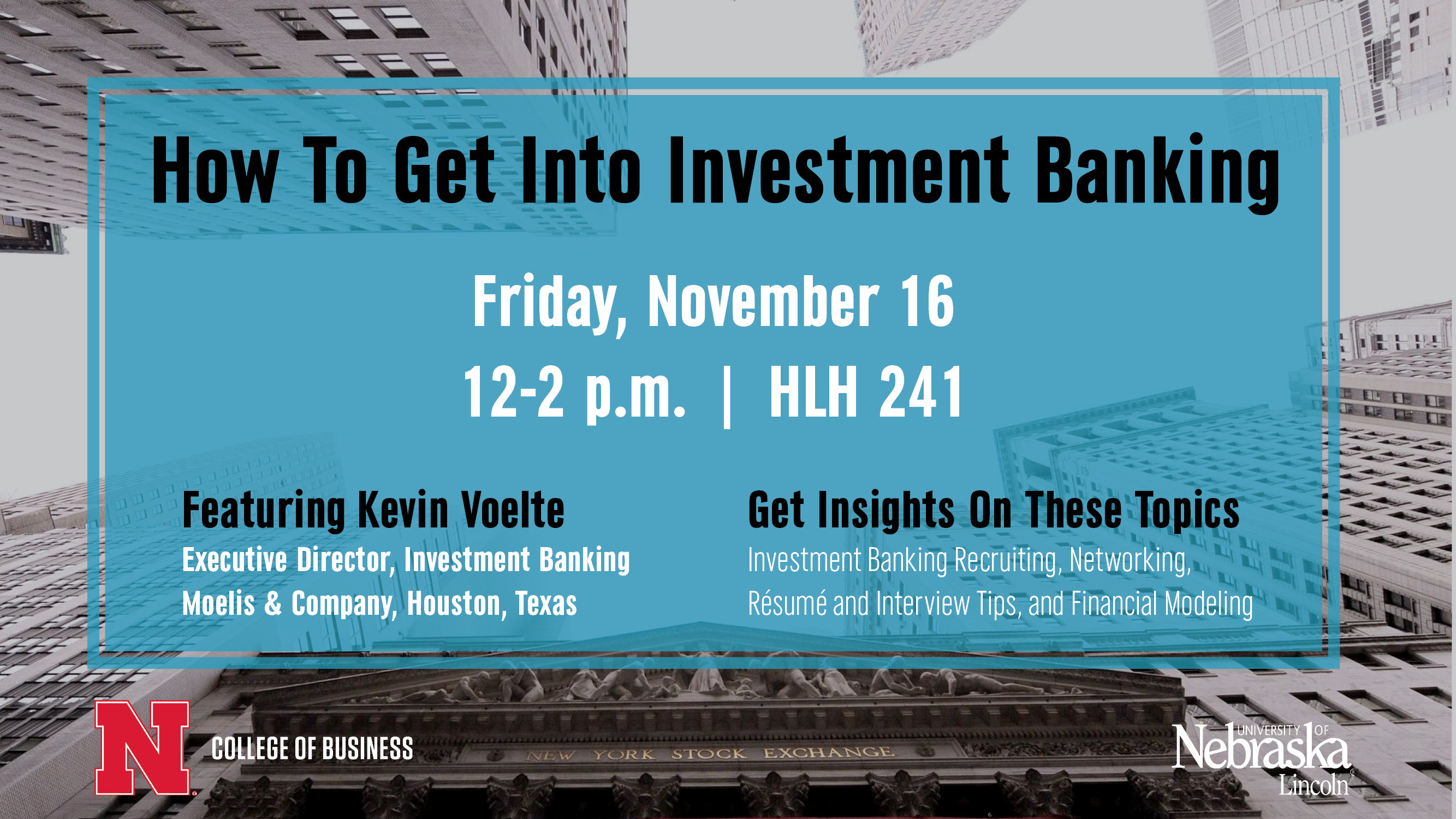 How To Get Into Investment Banking Announce University Of Nebraska 