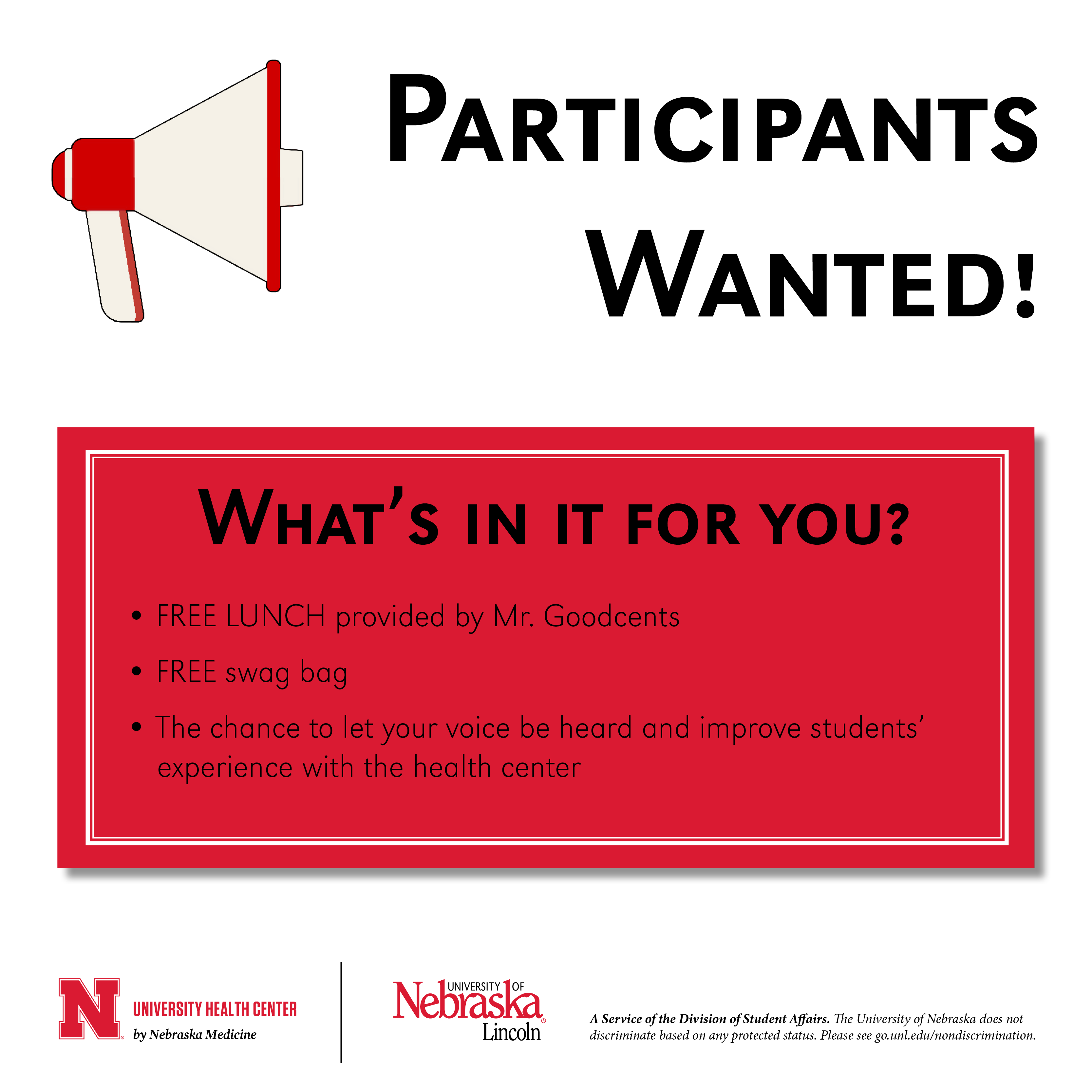 To register, visit https://health.unl.edu/focusgroup.