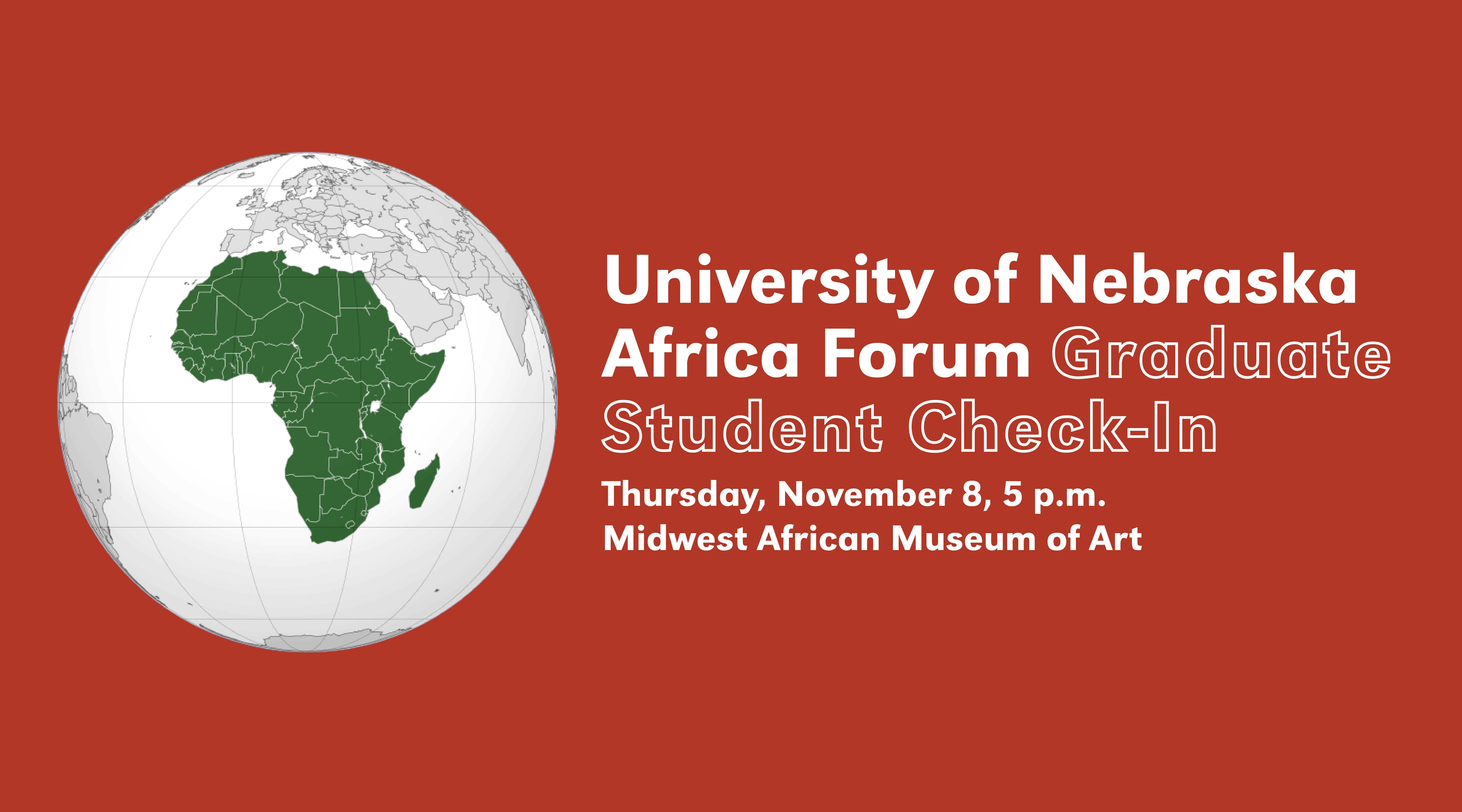 The University of Nebraska Africa Forum invites graduate students to a roundtable check-in on support systems, stress management, and finding a community.