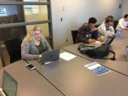 Asst. Professor Kelli Britten leads the class and provides guidance to students while coordinating requests from the South of Downtown Community Development Organization.