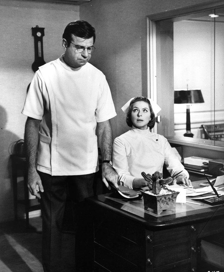 Walter Matthau and Ingrid Bergman in "Cactus Flower." Courtesy image