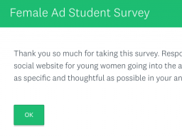 Help with her research by taking the survey here: https://www.surveymonkey.com/r/L2Y55Z7.