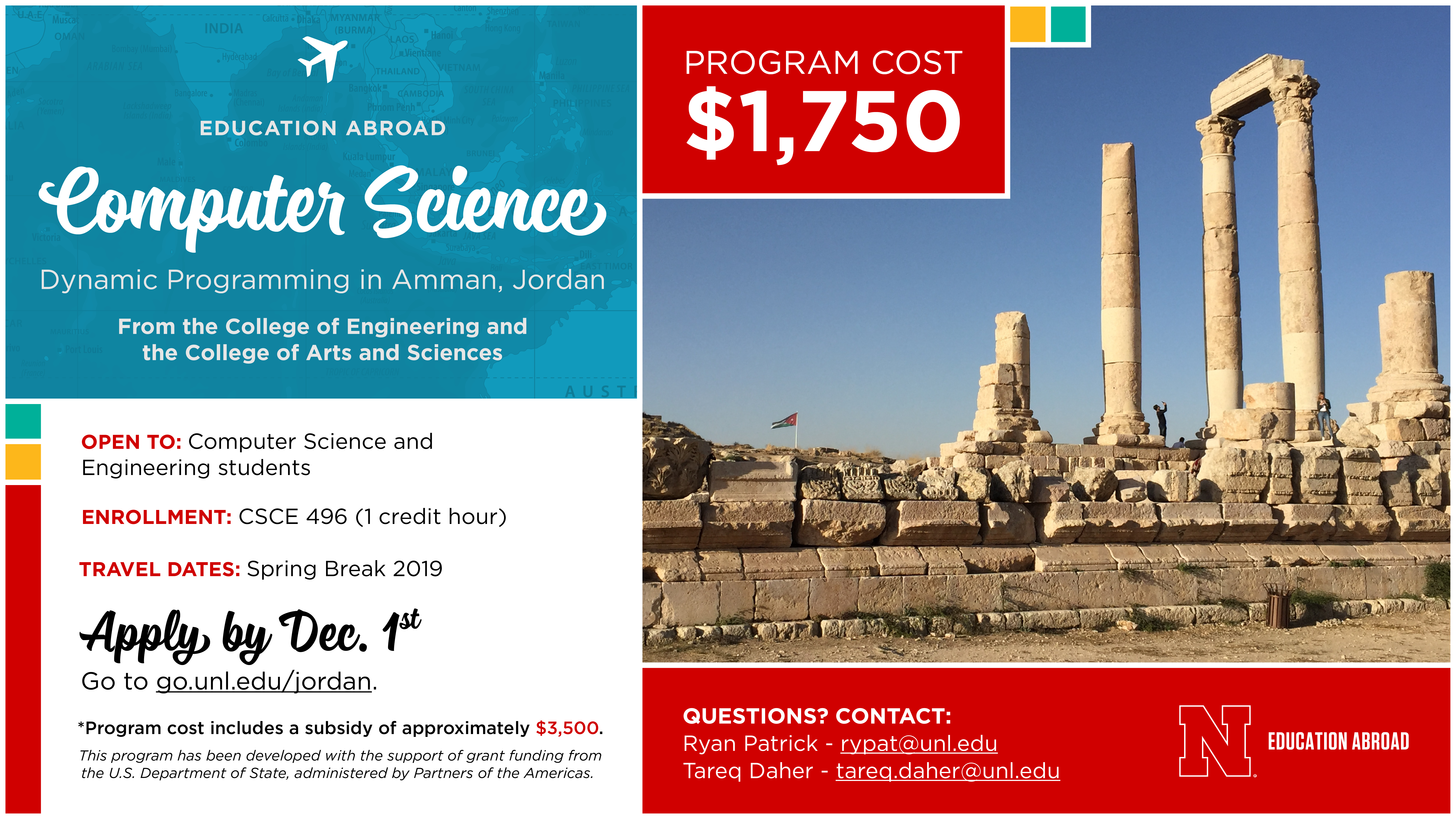 Study abroad in Jordan in 2019.