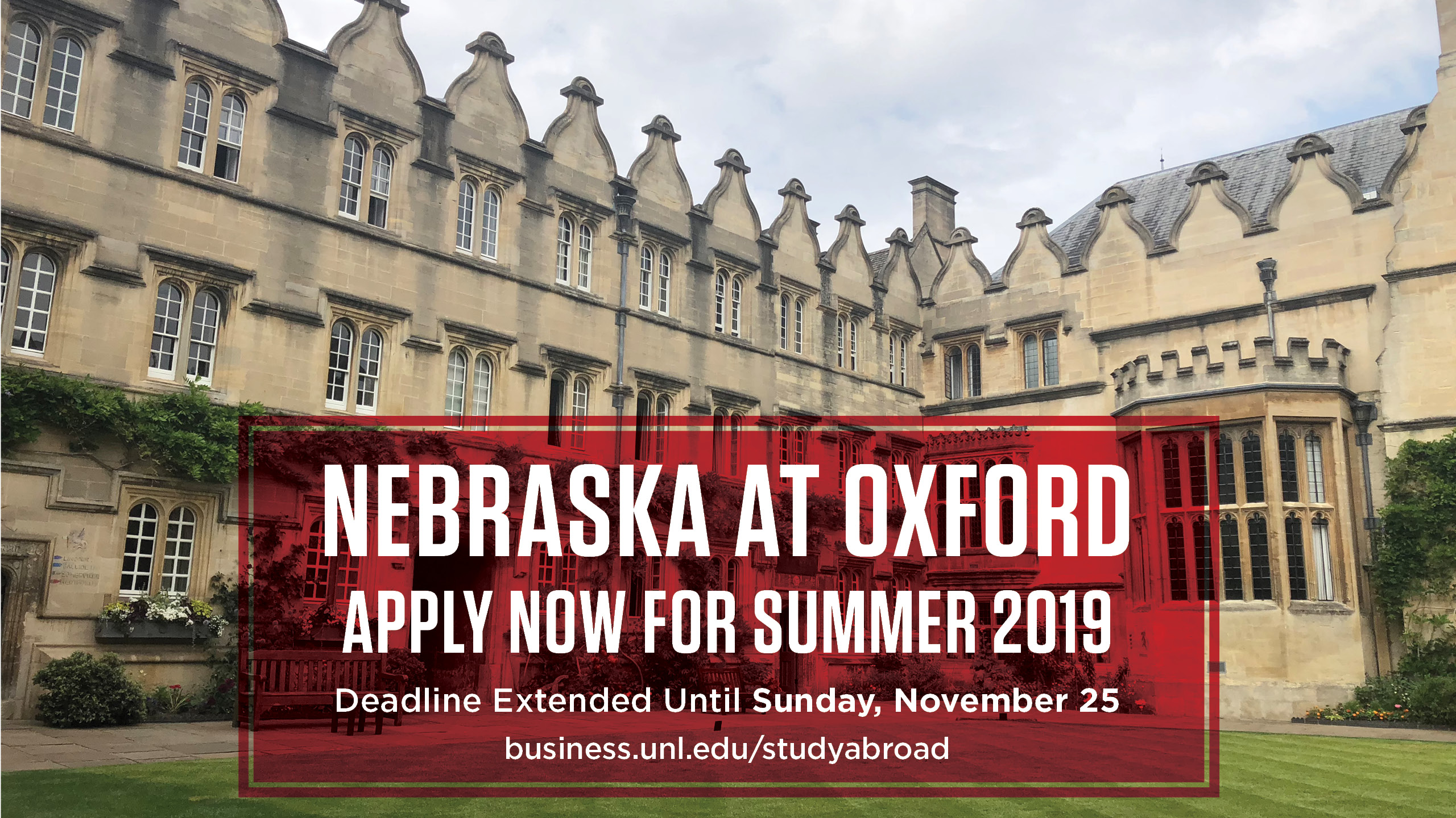 Oxford Deadline Extended