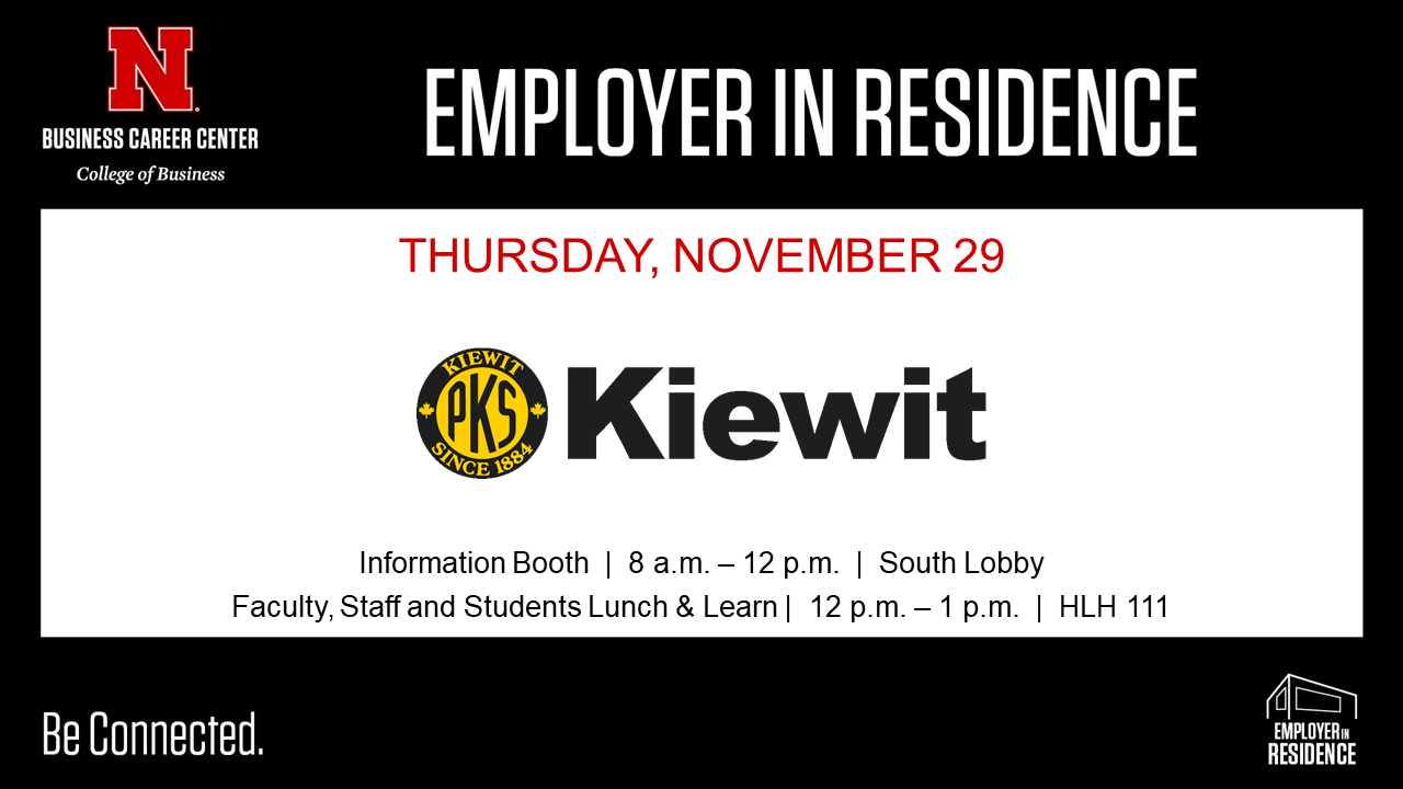 Employer in Residence - Kiewit 