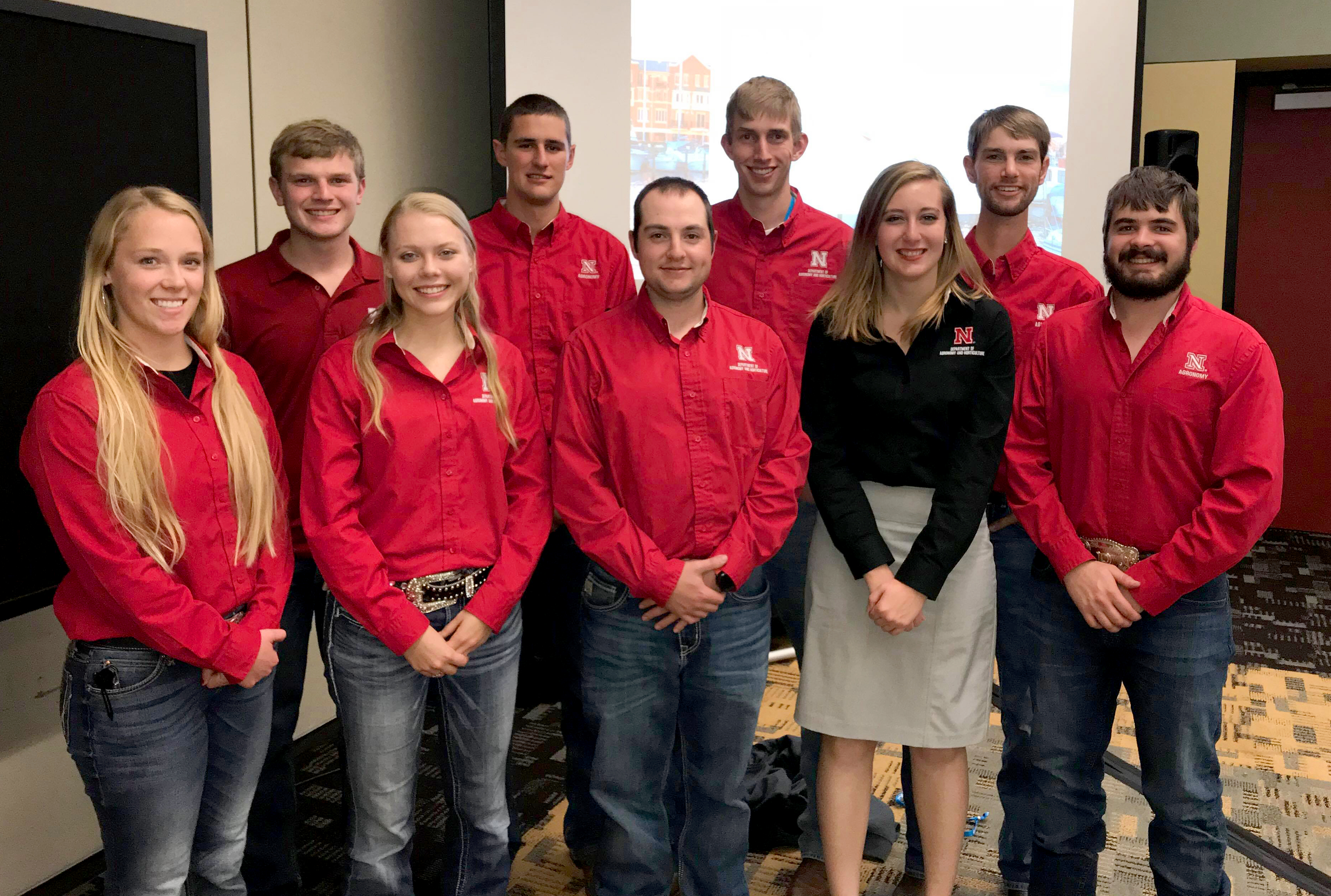 Nine University of Nebraska–Lincoln Agronomy Club members attended the undergraduate SASES session of the ASA-CSSA annual meeting Nov. 3–6 in Baltimore, Maryland.
