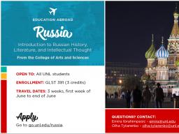 Study Abroad in Russia | Summer 2019