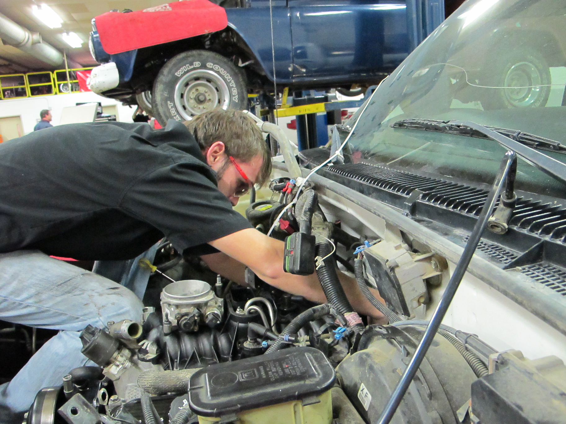 Automobile repair is one component of the 2+2 Skilled and Technical Sciences Program.