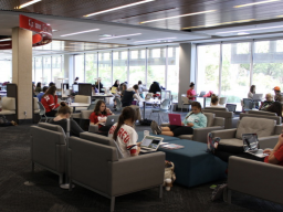 Nebraska's Adele Hall Learning Commons is open 24 hours a day through finals week. Other venues offering extended study hours include campus libraries, Nebraska Unions and the Wick Alumni Center.