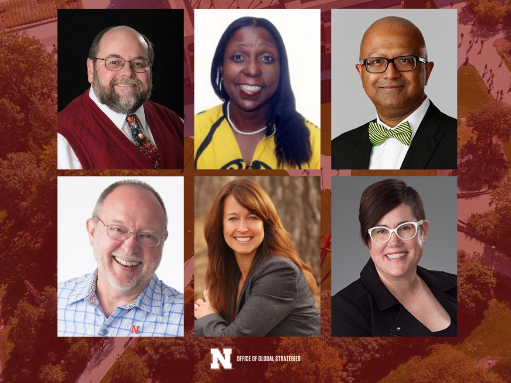 The 2018 Global Virtual Classroom awardees are, from left to right: Charles Braithwaite, Lory Dance, Dipra Jha, Gary Kebbel, Patrice McMahon and Kara Viesca.