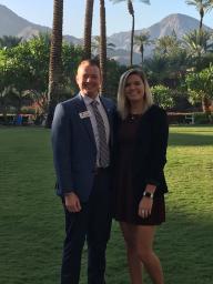 Nate Vaughn and Gretchen Keller at the PGA of America's Annual Meeting in California.