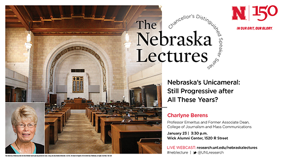 Nebraska Lectures celebrates UNL's 150th anniversary.