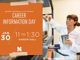 Career Information Day is set for 11 a.m. to 1:30 p.m. Jan. 30 in Hardin Hall.