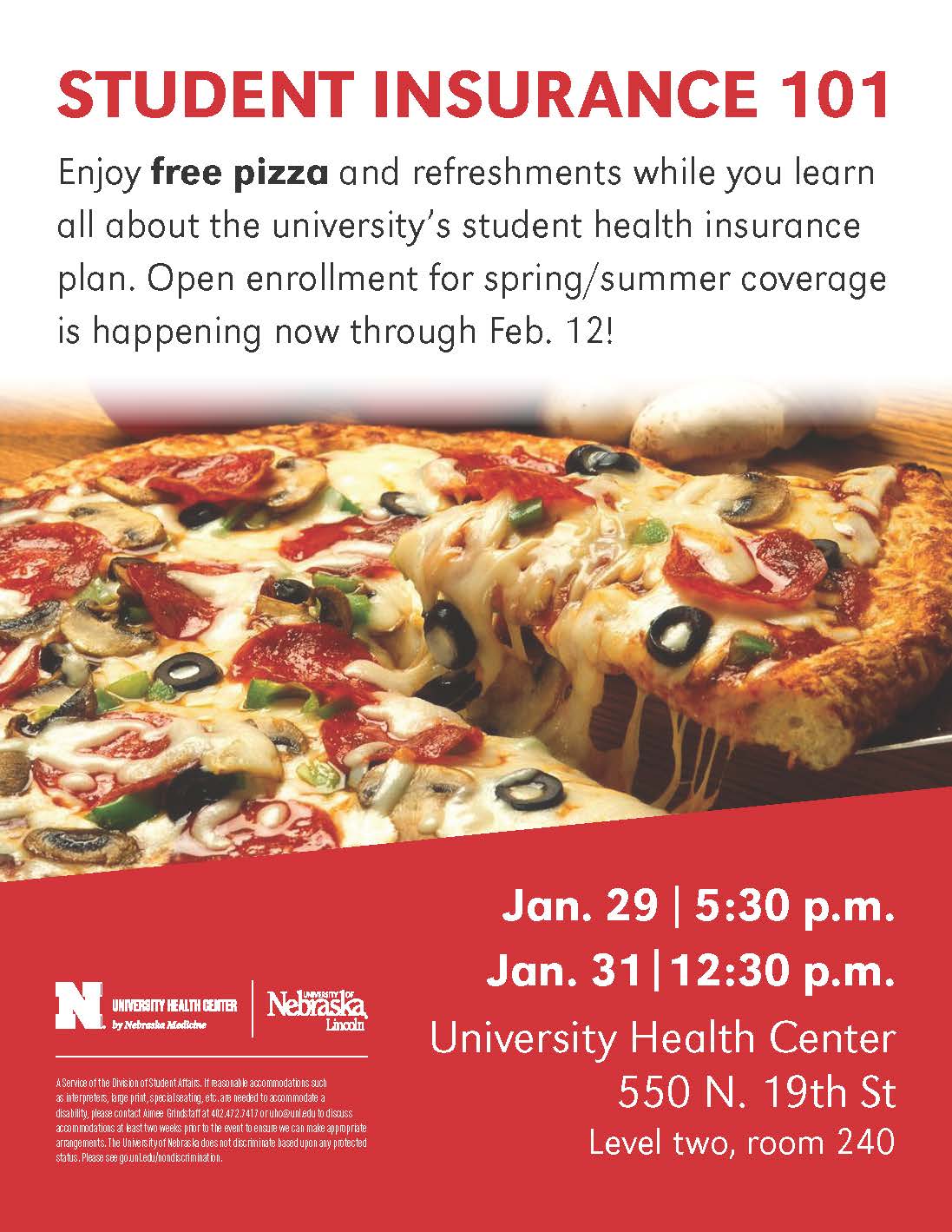 This free event is open to all UNL students. 
