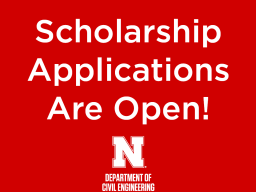 Scholarship applications are open!