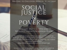 Writing to Learn: Social Justice and Poverty