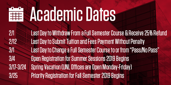 academic dates
