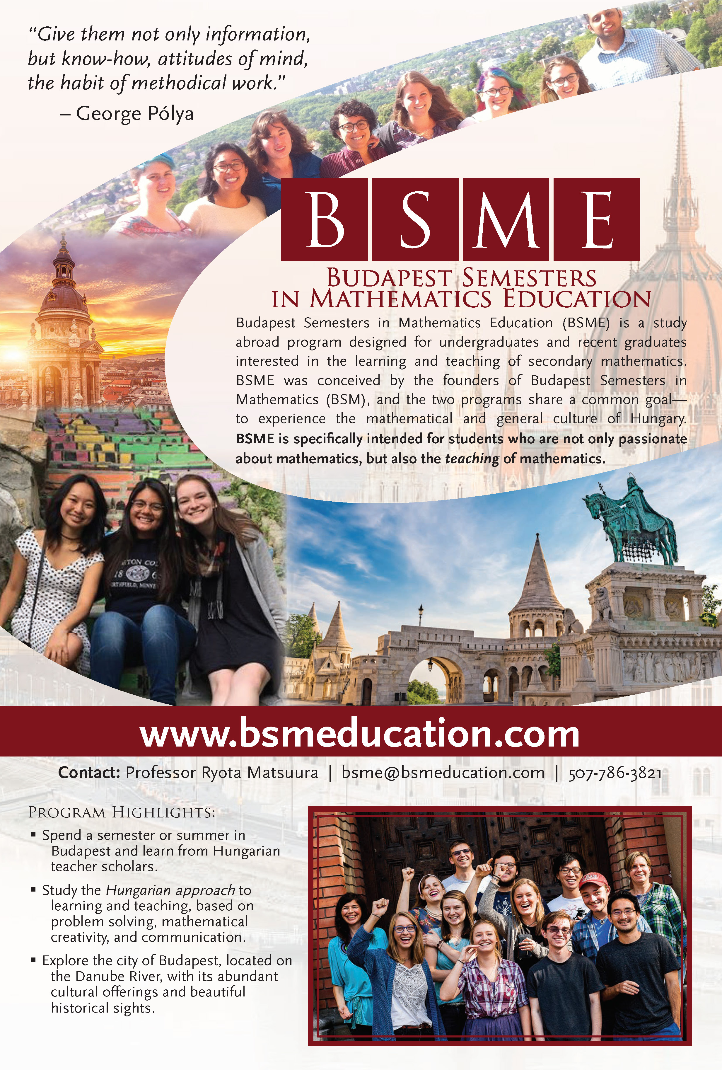 Budapest Semesters in Mathematics