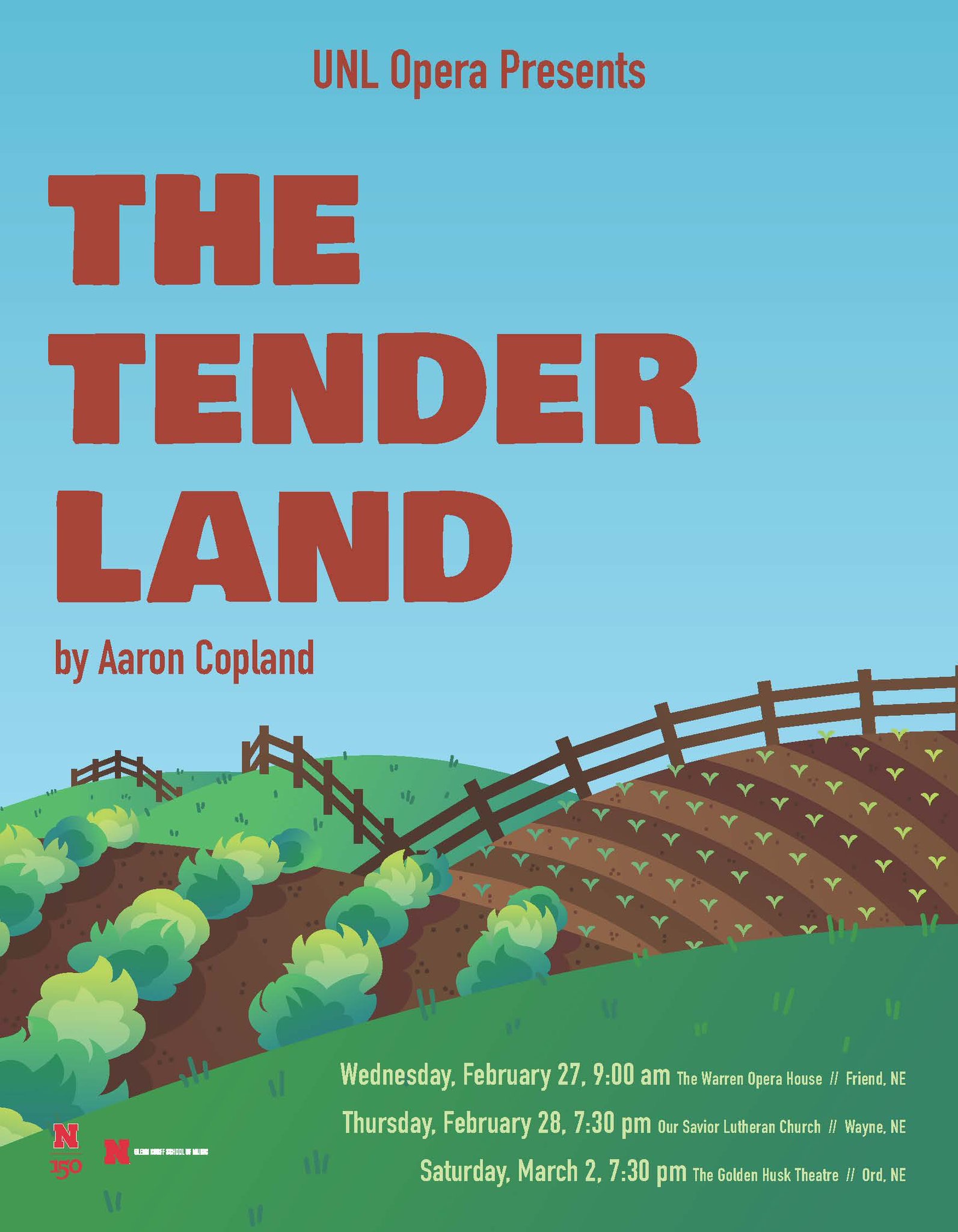 UNL Opera will take "The Tender Land" to three cities across Nebraska.