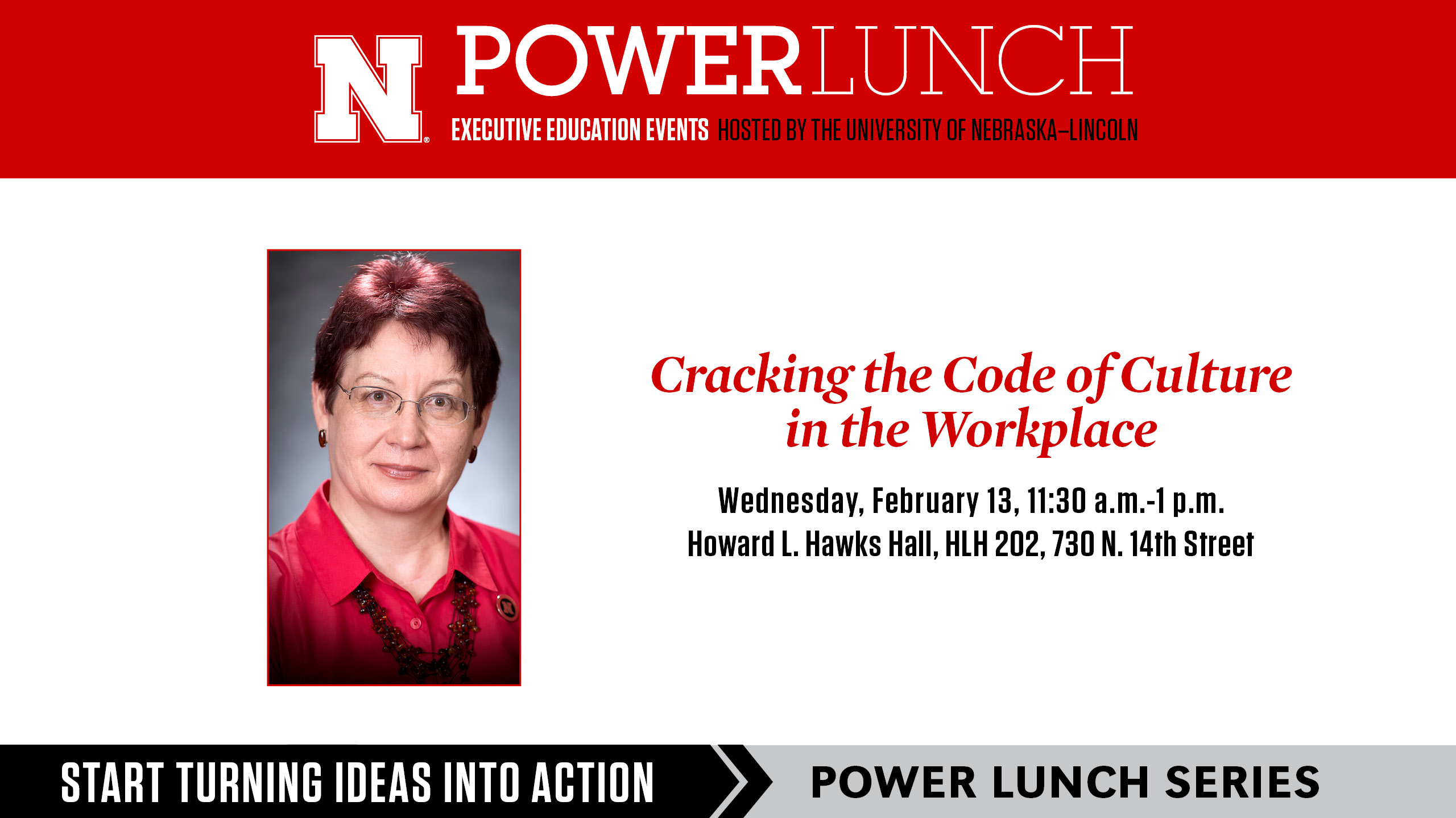 Power Lunch, February 19 in HLH 202