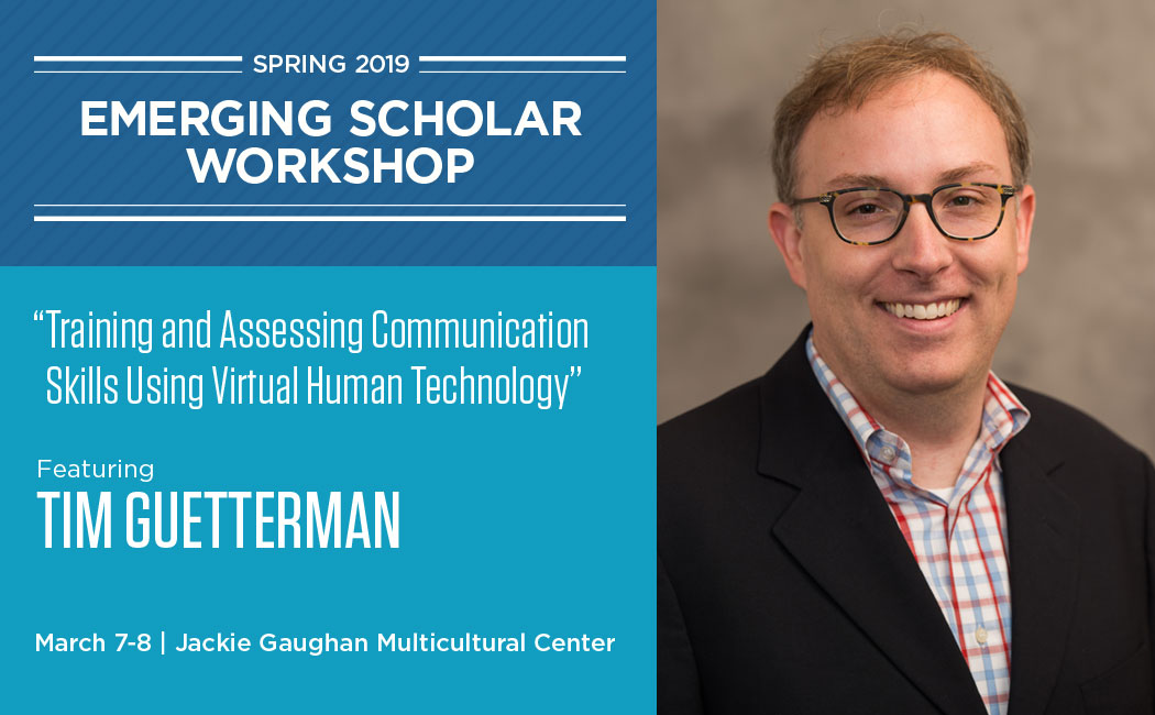 Tim Guetterman, applied research methodologist and co-director of the University of Michigan’s Mixed Methods Program, will lead the Spring 2019 Emerging Scholar Workshop.