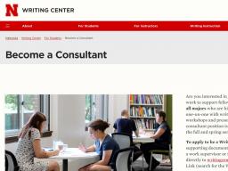 Become a Writing Consultant