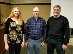 Lindsay Ohlman, Mark Pegg and Kevin Pope recently earned American Fisheries Society chapter awards for their contribution to the fisheries field. | Courtesy image