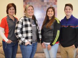 From left, Wilma Gerena, Katerina Lozano, Jazmin Castillo, and Dillon Hanson, all with the School of Natural Resources, have started a new club: Latins for Natural Resources.