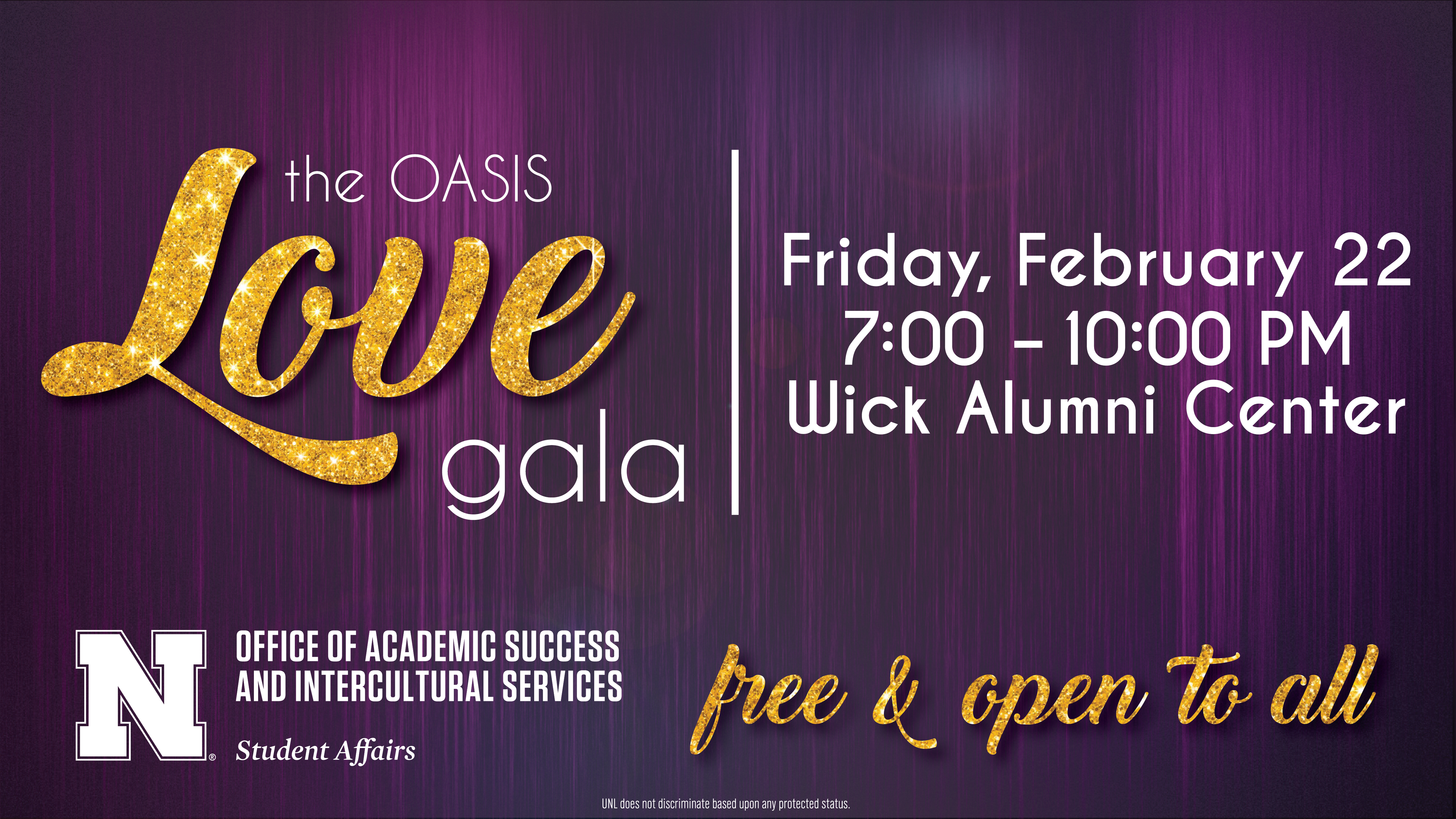 The OASIS Love Gala graphic